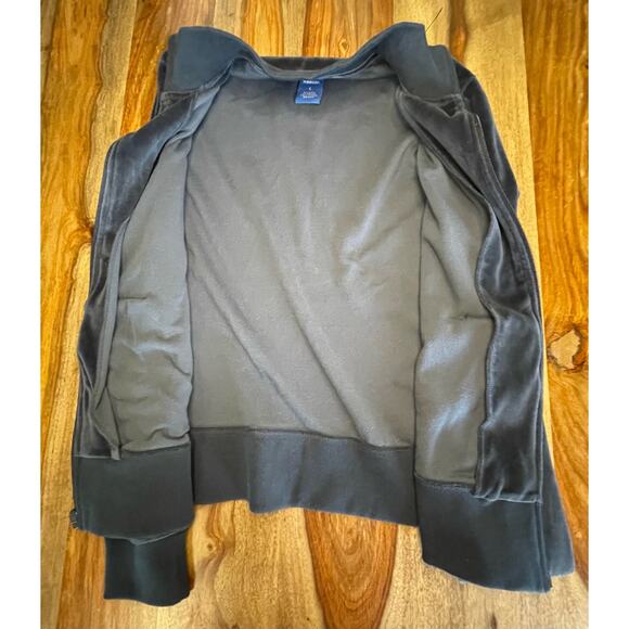 Reebok Womens Navy Long Sleeve Zip Up "Velour Tracksuit"  Jacket New Condition - Picture 3 of 5